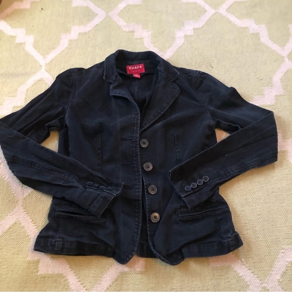 Chaps Jackets & Blazers - Chaps Black Denim Jacket